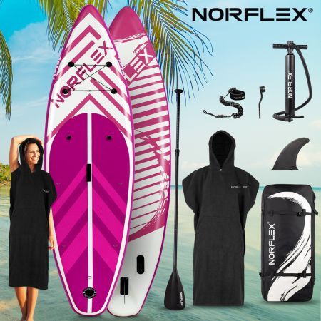 NORFLX Stand Up Paddle Board Inflatable SUP 10 feet 6 inches Surfboard | Paddleboard