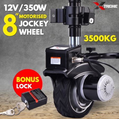 XTREME Motorised Jockey Wheel 12V 350W Electric Power Trailer Mover Caravan B