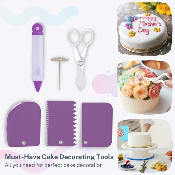 Cake Decorating Tools 115-Piece Piping Bags&Tips Set Cake Decorating Kit with 42 Piping Tip Frosting