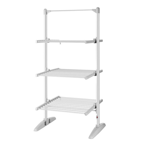 Maxkon 3 Tier Electric Heated Clothes Dryer Airer Towel Drying Rack Stand Foldable 300W