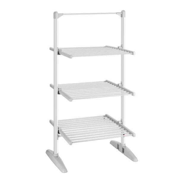 Maxkon 3 Tier Electric Heated Clothes Dryer Airer Towel Drying Rack Stand Foldable 300W