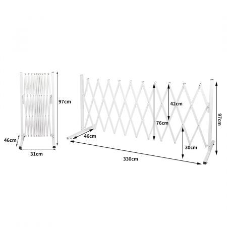 Garden Gate Security Pet Baby Fence Barrier Safety Aluminum Indoor Outdoor