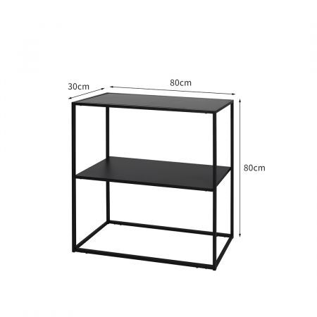 3-Tier Console Table Office Furniture Desk Hallway Side Entry Hall Display Shelf