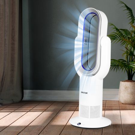 Bladeless Electric Fan Cooler Blue