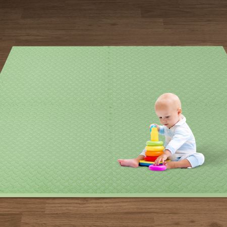 Bopeep Kids Play Mat Floor Baby Crawling Mats Foldable Waterproof Carpet Green