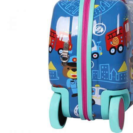 BoPeep Kids Ride On Suitcase Children Travel Luggage Carry Bag Trolley Cars