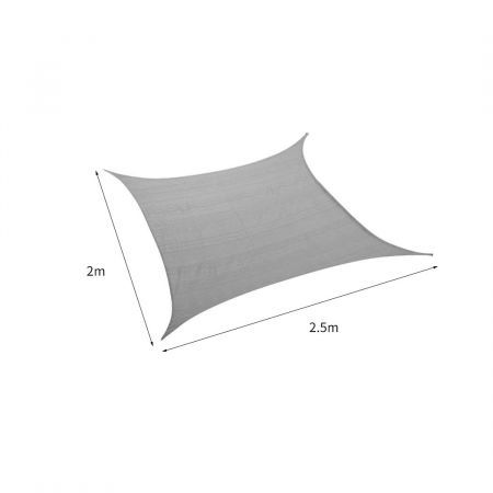 Mountview Sun Shade Sail Cloth Canopy Outdoor Awning Rectangle Cover Grey 2x2.5