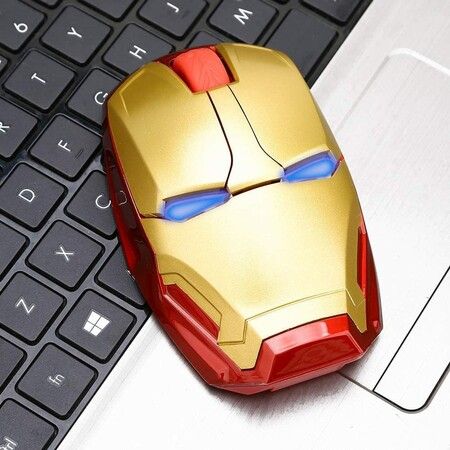 Portable Mobile Computer Silent Mouse, Optical Mice with USB Receiver, Multicolor Choice for Laptop, Notebook(Gold)