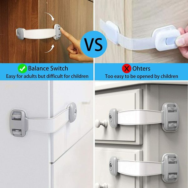 Child Safety Cabinet Locks - 10 Pack