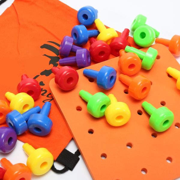 New Hot 30PCS Peg Board Set Montessori Therapy Fine Motor Toy for Toddlers Pegboard Toy For Children