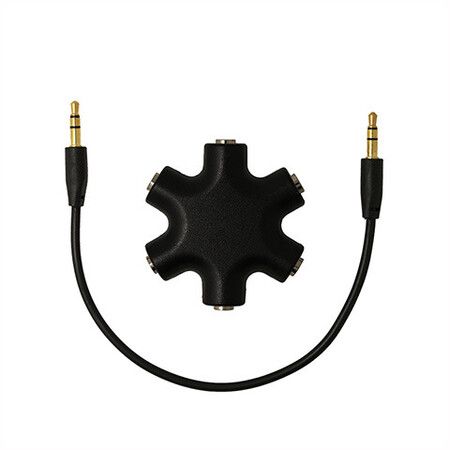 Snow Shape Headphone Splitter Multi Earphone Hub Adapter 3.5mm Audio Cable Divider to Share Music