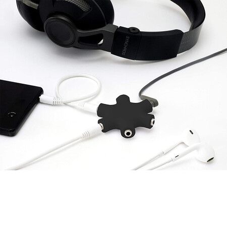 Snow Shape Headphone Splitter Multi Earphone Hub Adapter 3.5mm Audio Cable Divider to Share Music