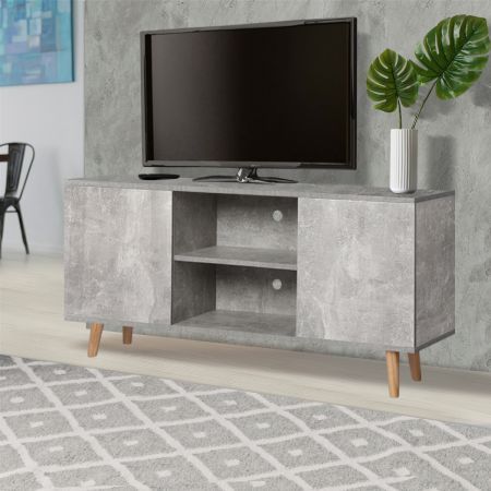 Levede TV Cabinet Entertainment Unit Stand Wooden Storage Shelf Cabinet 120cm