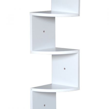 Levede 5 Tier Corner Wall Shelf Display Shelves DVD CD Storage Zig-tag Rack