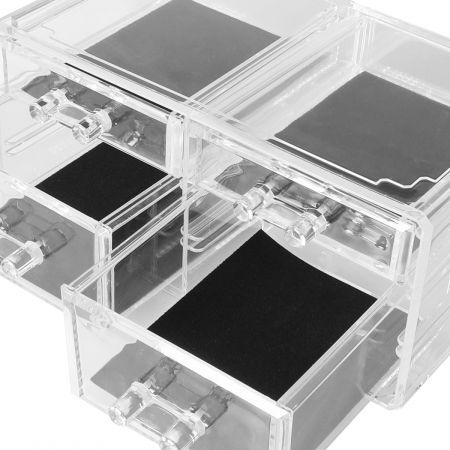 Cosmetic 7 Drawer Makeup Organizer Storage Jewellery Holder Box Acrylic Display