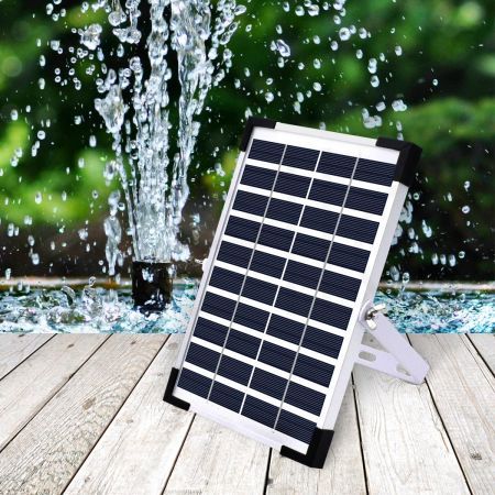 5W 380L/H Solar Powered Fountain Outdoor Fountains Submersible Water Pump Pond