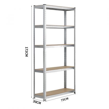 1.7M Warehouse Shelving Racking Steel Pallet Garage Shelves Metal Storage Rack