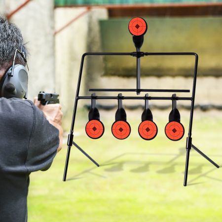 Shooting Targets Metal Splatter Archery Target Resetting Air Riffle Gun Game 5MM