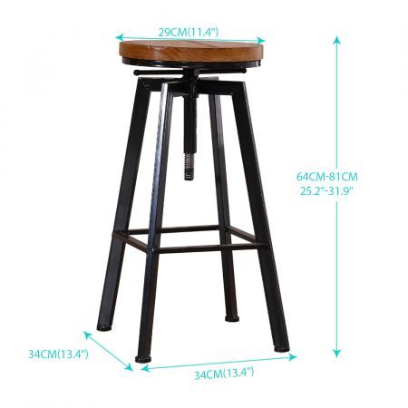 4x Bar Stools Industrial Kitchen