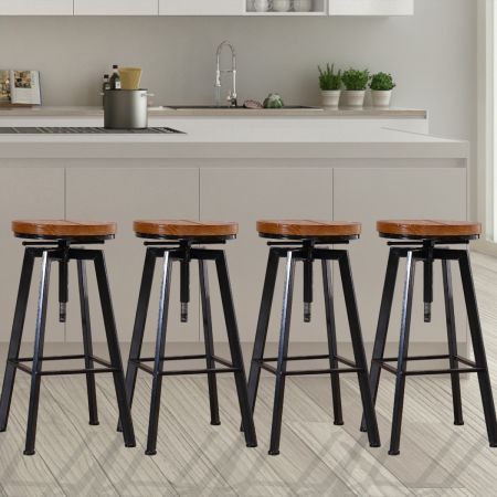 4x Bar Stools Industrial Kitchen