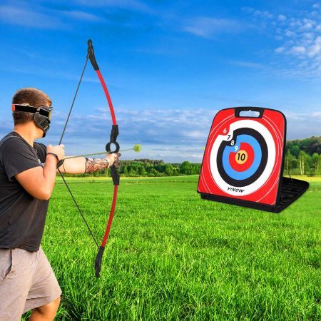 Soft Archery Set  Kids Adult Bow and Arrow Shooting Target Arrows Outdoor Game