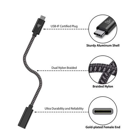 USB Type C Extension Cable (2.65Ft/0.8m), USB 3.1(10gbps) Type C Male to Female Extension