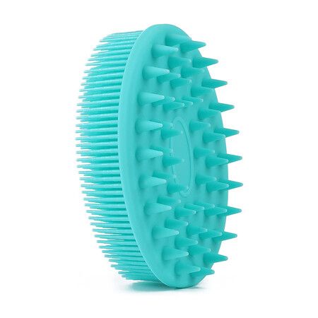 Silicone Body Brush,2 in 1 Bath and Shampoo Brush (Green)