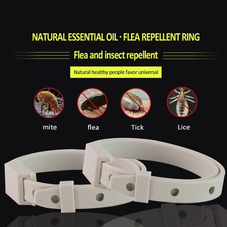 Adjustable Cats Necklet Accessories Anti Mosquito Flea Collar Insect Repellent Long Term Protection (4pack)