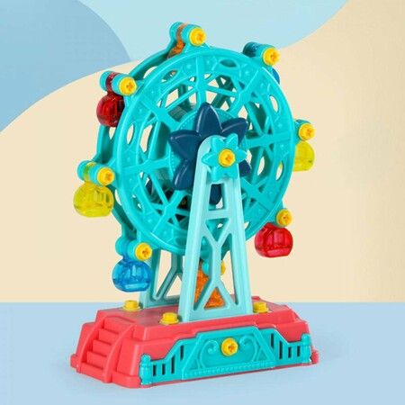 DIY Amusement Park Gear Building Blocks Ferris Wheel Assemble Educational Toys For Kids