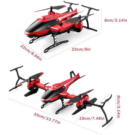 RC Drone Four-Axis V10 Optional Mini Helicopter 4K 360 Degree Lens Stunt Fly Portable Remote Control Airplane