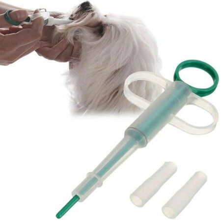 Pets Feed Solid Pills Gun Pet Pill Dispenser Dog Pill Dispenser Cat Pill Shooter Tablet Soft Tip Syringe Pet Medical Feeding Dispenser for Small Pet