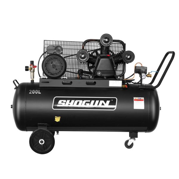 Air Compressor 200L Rated 4HP Belt Drive Inflator Tank Portable Electric Copper Pump