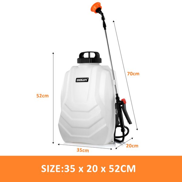 Weed Sprayer Backpack Electric Battery Powered Pump Lawn Garden Spraying Portable Lithium 16L