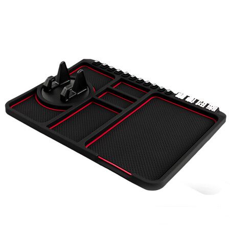 Car Dashboard Anti-Slip Mat Auto Phone Cushion For Mobile Phone Bracket Navigation Storage PVC Cushion Car Interior Accessories