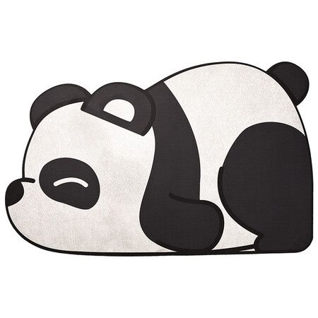 Cute Panda Quick Drying Anti-Slip Mat Super Absorbent Bath Mat Nappa Skin Floor Mats Toilet Carpet Home Decor 40*60cm