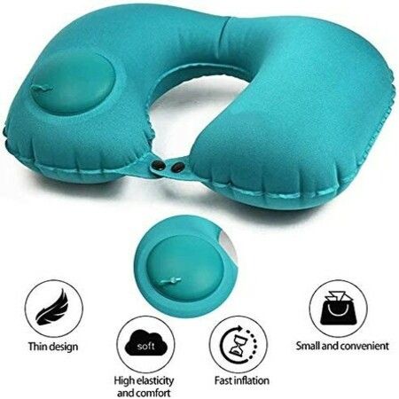 Automobiles Car Pillow U-Shape Pillow Press Inflatable Soft Head Rest Cushion Cervical Protection For Car Office Aircraft