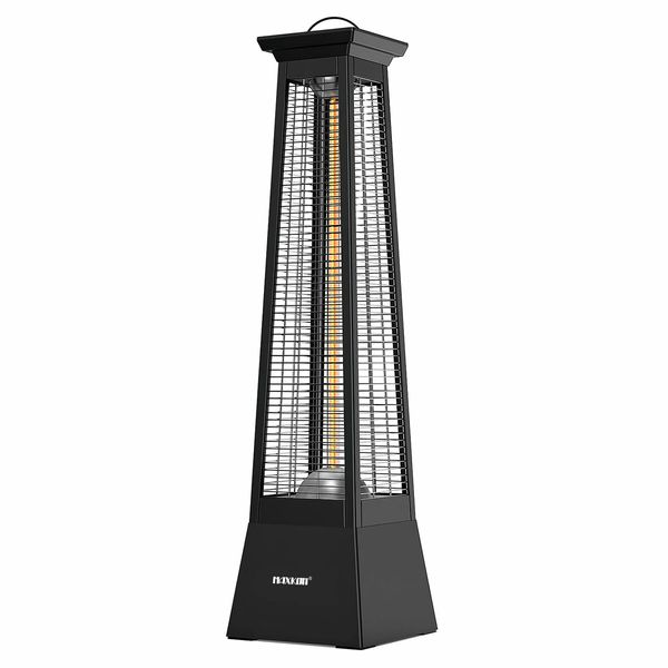 Maxkon Electric Heater Space Infrared Tower Outdoor Indoor Patio Room Portable Energy Efficient Instant Warmer Carbon Fibre 2000W