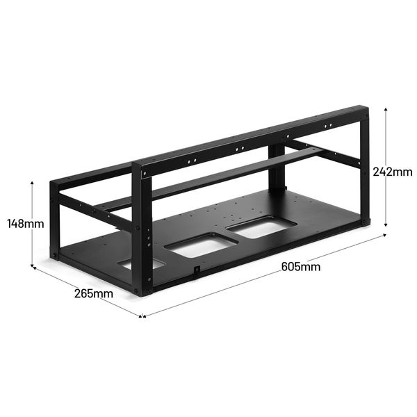 8GPU Mining Frame Graphics Card Holder Open Air Rig Case Rack Motherboard Bracket 