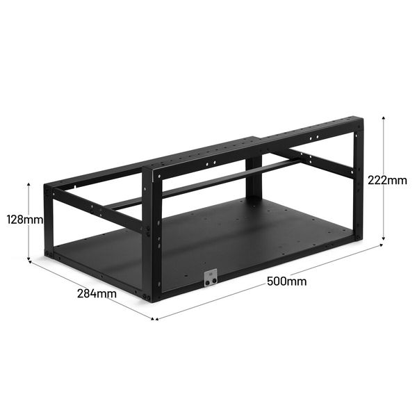 6GPU Mining Frame Rack Open Air Rig Case Graphics Card Holder Motherboard Bracket 