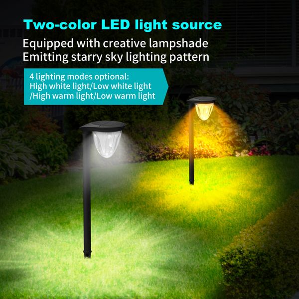 2 Pack Solar garden lamp waterproof led grow light led grow light growhouse grow lamp