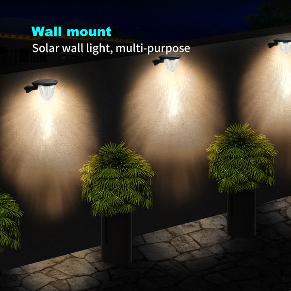 2 Pack Solar garden lamp waterproof led grow light led grow light growhouse grow lamp