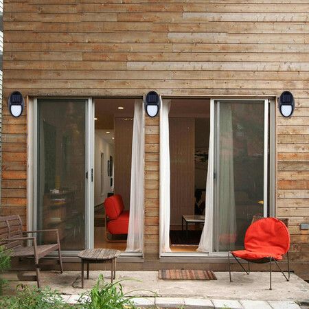 10LED Solar Light Wall Lamp IP65 Water-resistant Outdoor Lighting for Yard Garden Courtyard