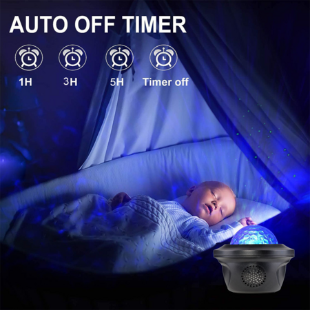 Projector Light USB Remote Control Starry Sky Projector Lamp LED Music Projection Night Lamp