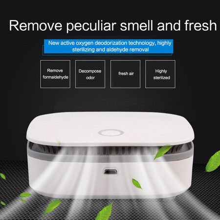 Home Mini Air Purifier With High Efficiency Filter Smart Portable Air Purifier USB Rechargeable Car Home Cleaning Odor