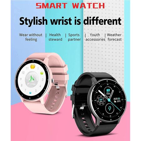 Smart Watch Smart Watch Fitness Tracker Pedometer with Blood Pressure and Blood Oxygen Heart Rate Monitor Ladies Smart Watch for iOS Android Smart Watch