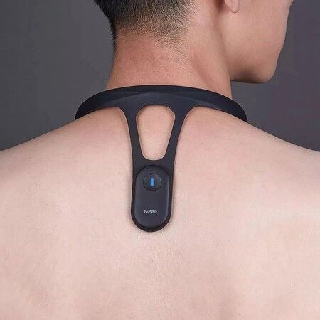 Realtime Scientific Back Posture Intelligent Adjustable Body Posture Training Monitoring Corrector(black)