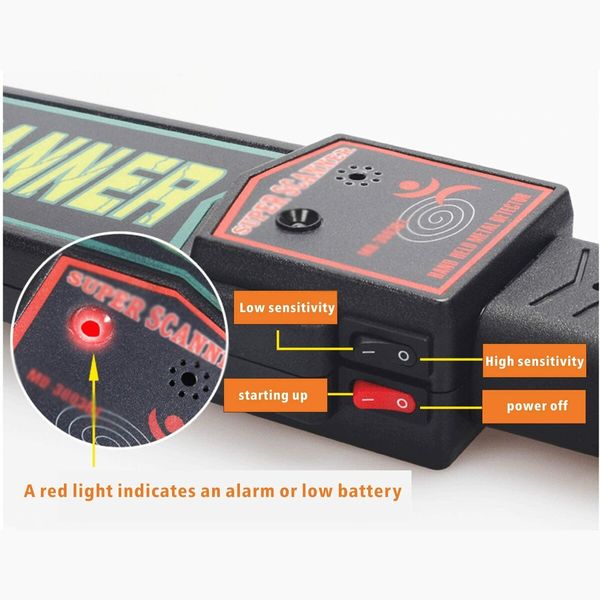 Small Handheld Metal Detector Security Wand Safety Bars, Security Scanner Detects Weapons,Knives,Screw