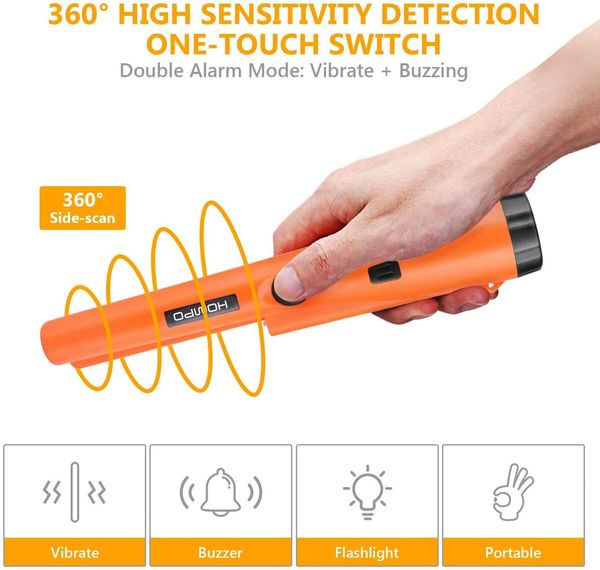 Metal Detector Pinpointer - High Accuracy Professional Handheld Search Treasure Pinpointing Finder Probe