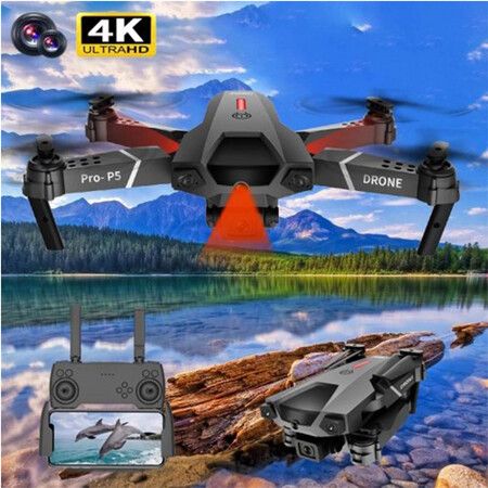 P5 drone 4K dual camera professional aerial photography infrared obstacle avoidance quadcopter RC helicopter toy