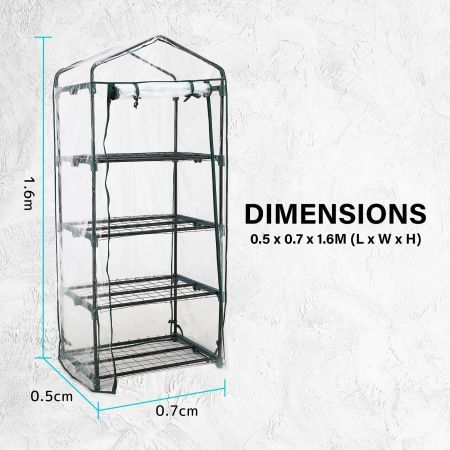 Mini Garden Greenhouse Shed PVC Cover Only Apex